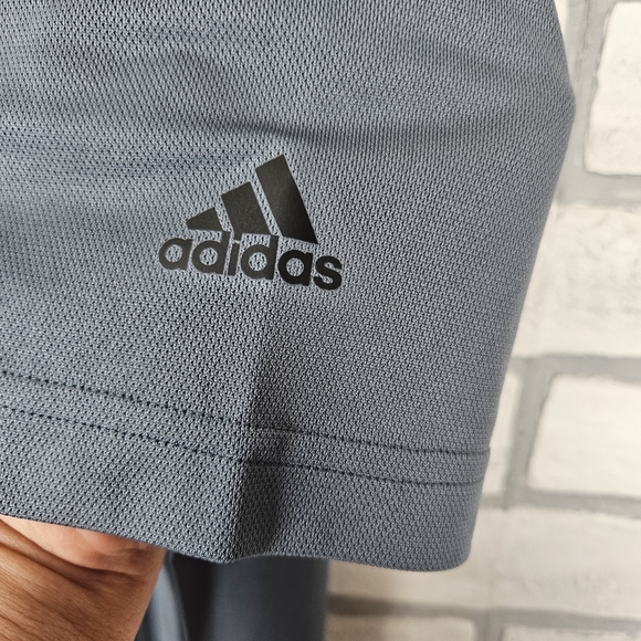 Men's NWT ADIDAS Climalite Gray Polo Golf Shirt Size XL - Picture 5 of 8